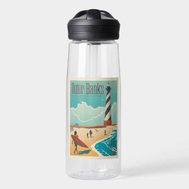 Outer Banks | North Carolina Water Bottle (Front)