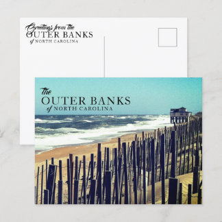 Outer Banks Sand Fence Postcards