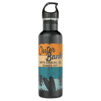 Outer Banks Shirts Men Women Kids OBX North Caroli 710 Ml Water Bottle