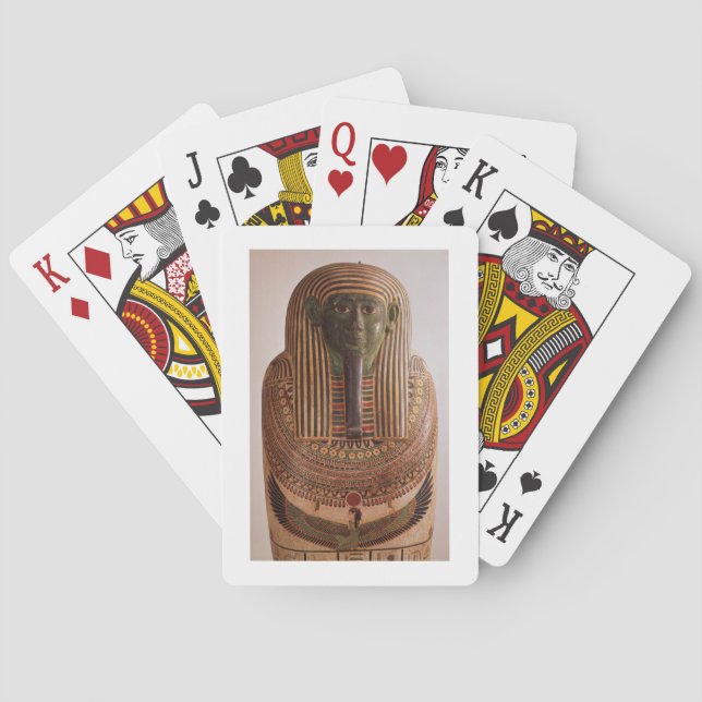 Outer lid of the sarcophagus of Psametik I (664-61 Playing Cards (Back)