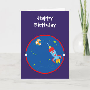 Outer Space 1 Birthday Card