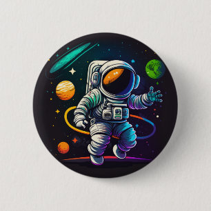 Outer Space 2 Inch Round Button