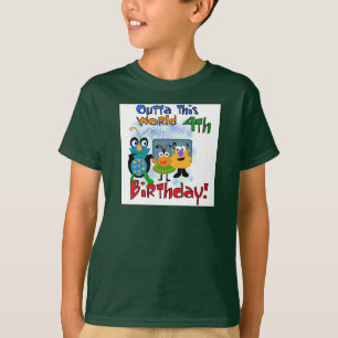 Outer Space 4th Birthday Tshirts and Gifts