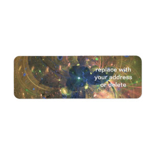 Outer Space Abstract Painting,  Label