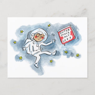 Outer Space Act 1986 Postcard