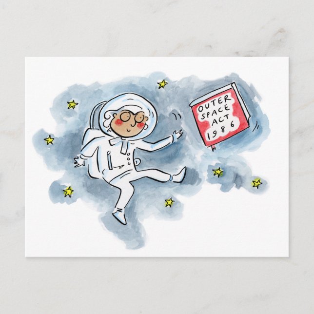 Outer Space Act 1986 Postcard (Front)