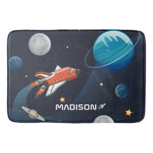 Outer Space Activity in the Galaxy Custom Bath Mat