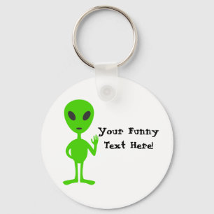 Outer Space Alien Keychain