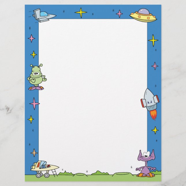 Outer Space Aliens Letterhead (Front)