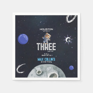 Outer Space Astronaut Any Age Birthday Napkin