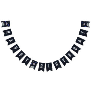 Outer Space Astronaut Birthday Bunting Flags