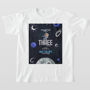 Outer Space Astronaut Birthday Kids T-Shirt