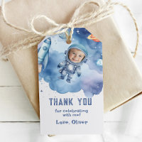 Outer Space Astronaut birthday photo Thank you