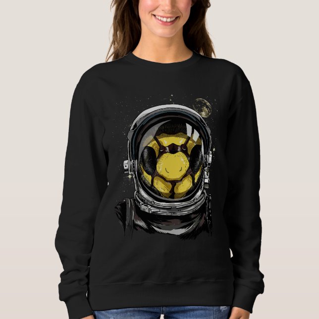 Outer Space Astronaut Queen Bee Galaxy Beekeeping  Sweatshirt (Front)