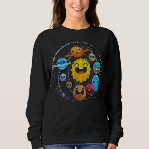 Outer Space Astronomer Science Cute Planets Astron Sweatshirt