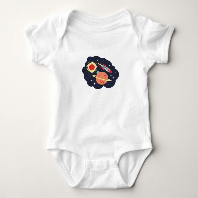 Outer Space Baby Bodysuit (Front)