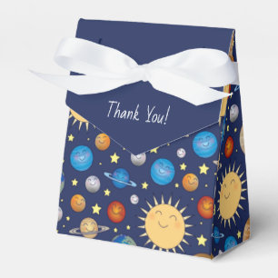 Outer Space Baby Shower Galaxy Universe Stars Favor Box