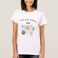 Outer Space Birthday Galaxy Sun Moon Stars Planets