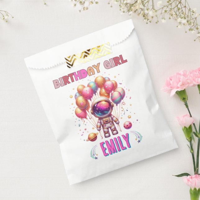 Outer Space Birthday Girl Flight Crew Favour Bag (Sealed)
