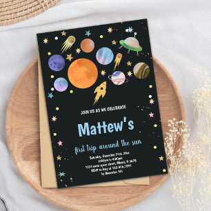 Outer Space Birthday Invitation