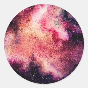Outer Space Classic Round Sticker