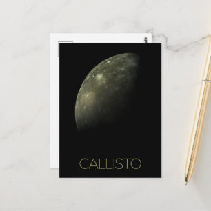 Outer Space, Cosmos, Solar System, Moon Callisto Postcard
