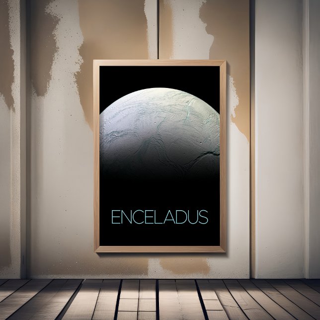 Outer Space, Cosmos, Solar System, Moon Enceladus Photo Print (Creator Uploaded)