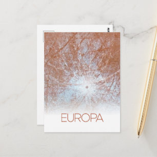 Outer Space, Cosmos, Solar System, Moon Europa Postcard