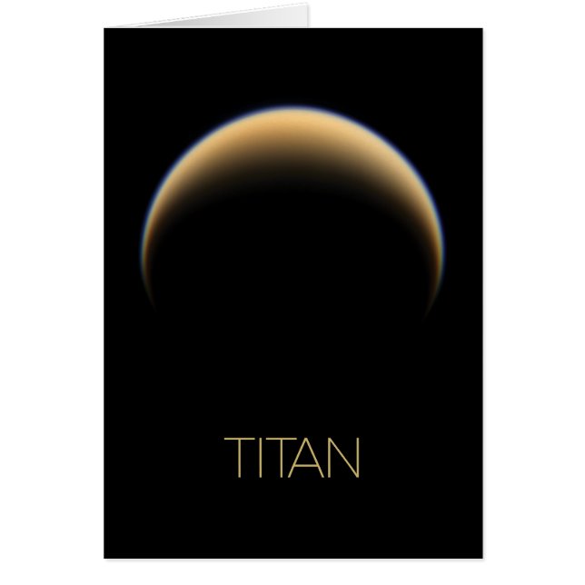 Outer Space, Cosmos, Solar System, Moon Titan (Front)