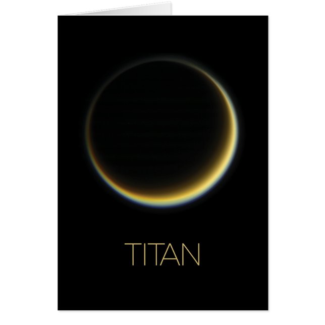 Outer Space, Cosmos, Solar System, Moon Titan (Front)