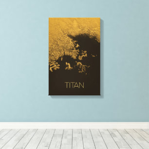 Outer Space, Cosmos, Solar System, Moon Titan Canvas Print