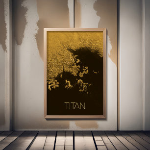Outer Space, Cosmos, Solar System, Moon Titan Photo Print