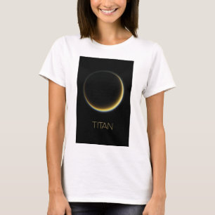 Outer Space, Cosmos, Solar System, Moon Titan T-Shirt