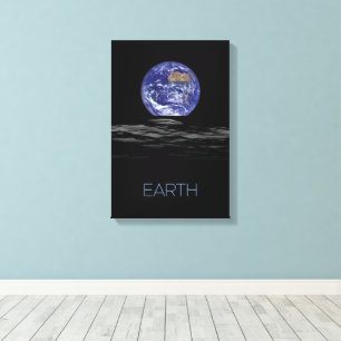 Outer Space, Cosmos, Solar System, Planet Earth Canvas Print