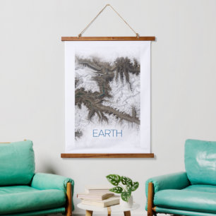 Outer Space, Cosmos, Solar System, Planet Earth Hanging Tapestry
