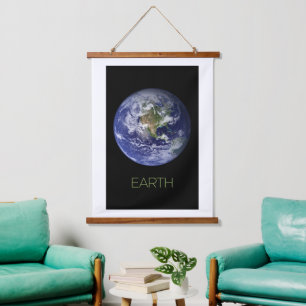 Outer Space, Cosmos, Solar System, Planet Earth Hanging Tapestry
