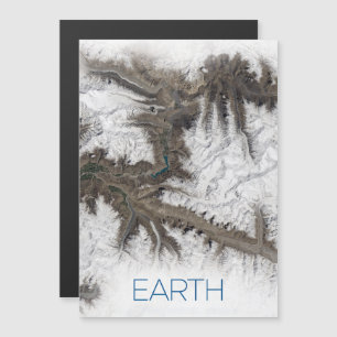 Outer Space, Cosmos, Solar System, Planet Earth Magnetic Invitation