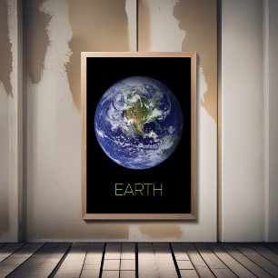 Outer Space, Cosmos, Solar System, Planet Earth Photo Print