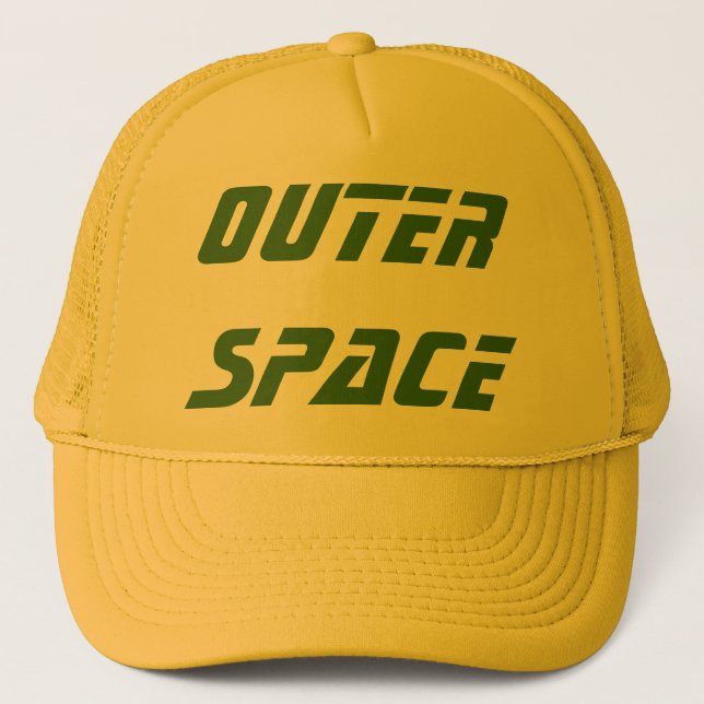 OUTER SPACE - Customized equipment Trucker Hat (Front)
