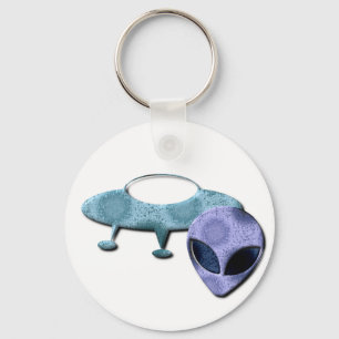 Outer Space Design Keychain