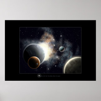 Outer space dream poster