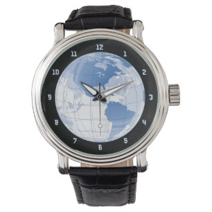 Outer Space Earth Globe Watch