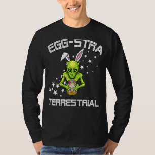 Outer Space Eggs Extra Terrestial Alien Easter Egg T-Shirt