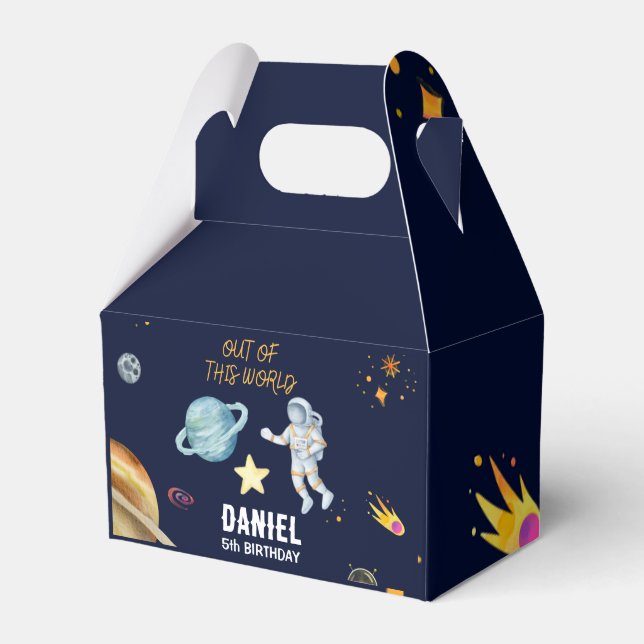 Outer Space  Favor Box (Front Side)