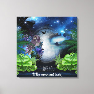 Outer Space Galaxy Canvas Print