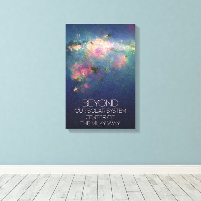 Outer Space, Galaxy, Centre Of The Milky Way Canvas Print (Insitu(Wood Floor))