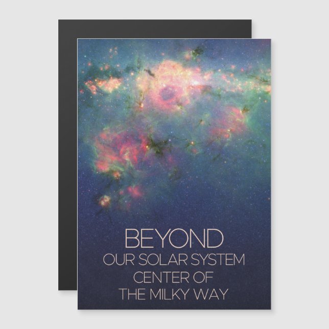 Outer Space, Galaxy, Centre Of The Milky Way Magnetic Invitation (Front/Back)