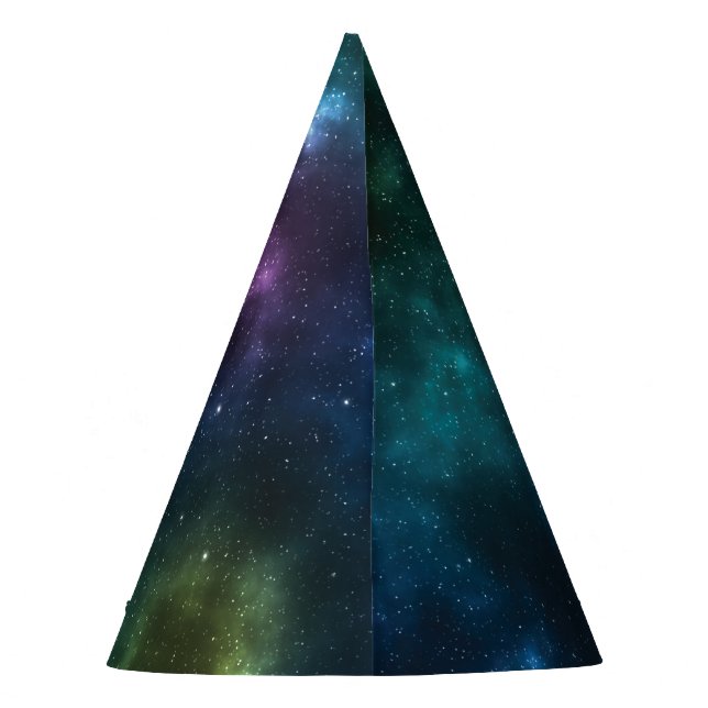 Outer Space Galaxy Party Hat (Back)