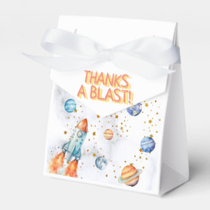 Outer Space Galaxy Planets Solar System Birthday Favor Box