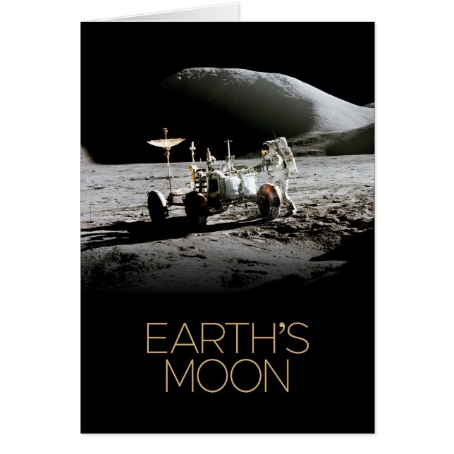 Outer Space, Galaxy, Solar System, Earth's Moon (Front)